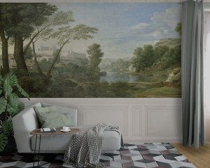 Antique landscape - Wallpaper mural