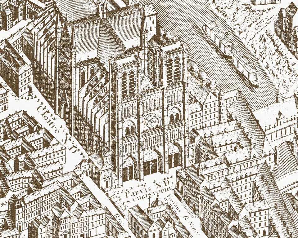 Paris 1739 - Papier peint